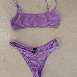 Triangl MICA - Purple Crop Bikini Set Medium